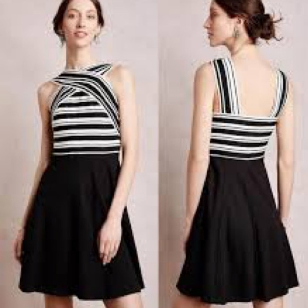 Maeve Crosswire Flare Dress